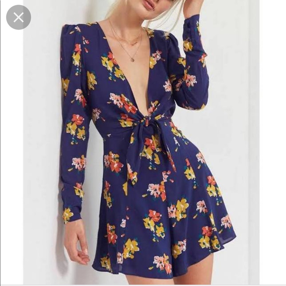 NWT kimchi blue plunging romper